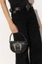 Versace Jeans Couture Zwarte tassen met D Tracolla Tonda Stampa Cocco Black Dames - Thumbnail 4