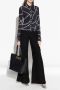Versace Jeans Couture Kettingprint Jersey Shirt Black Dames - Thumbnail 4