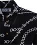 Versace Jeans Couture Kettingprint Jersey Shirt Black Dames - Thumbnail 2