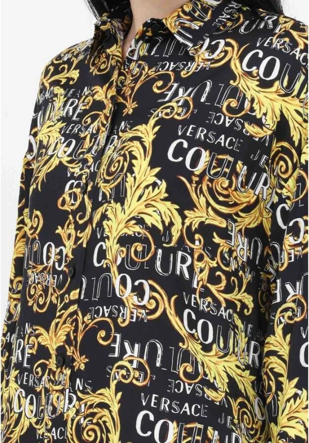 Versace Jeans Couture Shirts Black Zwart Dames