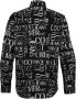 Versace Jeans Couture Speelse Doodle Print Overhemd Black Heren - Thumbnail 7