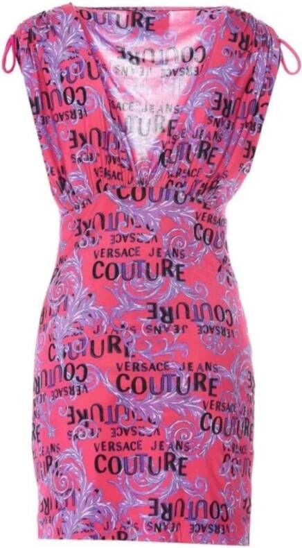 Versace Jeans Couture Short Dresses Roze Dames