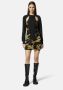 Versace Jeans Couture Organzino Chain Zwart Goud Jurk Black Dames - Thumbnail 2