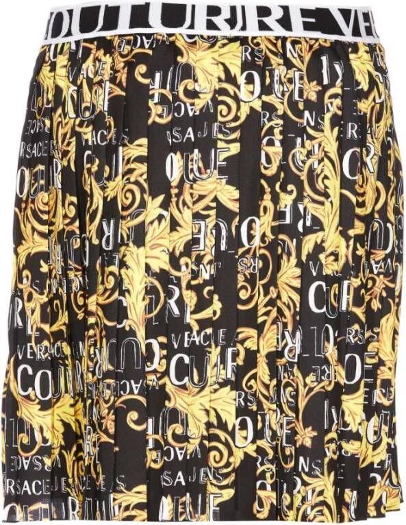 Versace Jeans Couture Short Skirts Geel Dames
