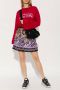 Versace Jeans Couture Paarse Barok Geplooide Minirok Purple Dames - Thumbnail 4