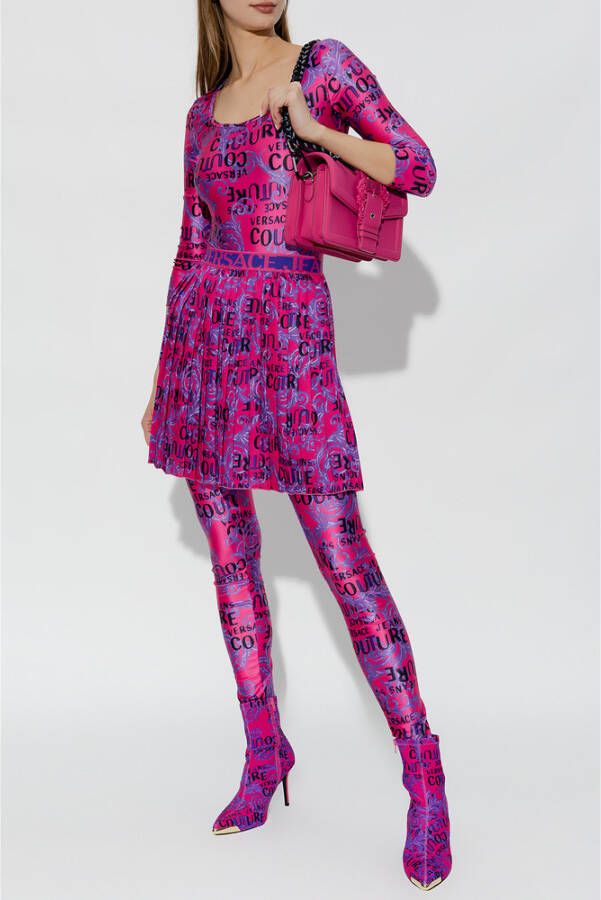 Versace Jeans Couture Geplooide rok Roze Dames