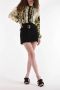 Versace Jeans Couture Lage taille mini rok met metalen gesp detail Black Dames - Thumbnail 7