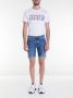 Versace Jeans Couture Denim Slim Fit Shorts voor Heren Blue Heren - Thumbnail 2