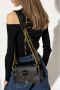 Versace Jeans Couture Borsa con doppi manici in maglia metallica anticata e borchie donna 73Va4Bea-Zs413 Nero Zwart Dames - Thumbnail 2