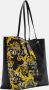 Versace Jeans Couture Zwarte Barokprint Schoudertas voor Vrouwen Black Dames - Thumbnail 2