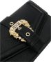 Versace Jeans Couture Zwarte gehamerde leren portemonnee met gouden details Black Dames - Thumbnail 2