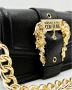Versace Jeans Couture Zwarte Crossbody Tas met Afneembaar Gouden Ketting Detail Black Dames - Thumbnail 11