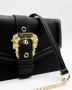 Versace Jeans Couture Zwarte gehamerde leren portemonnee met gouden details Black Dames - Thumbnail 11