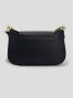 Versace Jeans Couture Zwarte Gondel Tas met Logo Slot Zwart Dames - Thumbnail 2