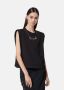 Versace Jeans Couture Zwart katoenen top met afneembare Couture-ketting Black Dames - Thumbnail 2