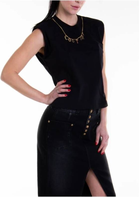 Versace Jeans Couture Sleeveless Tops Zwart Dames
