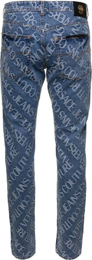 Versace Jeans Couture Slim-fit Jeans Blauw Heren