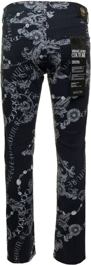 Versace Jeans Couture Slim-fit Jeans Zwart Heren