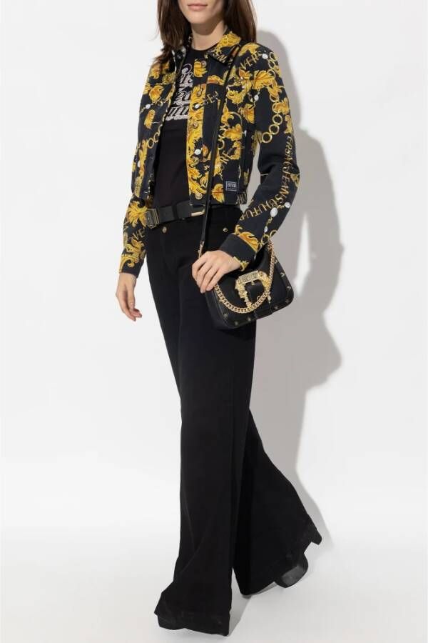 Versace Jeans Couture Spijkerjasje Zwart Dames
