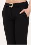 Versace Jeans Couture Stijlvolle cropped broek voor vrouwen Black Dames - Thumbnail 2