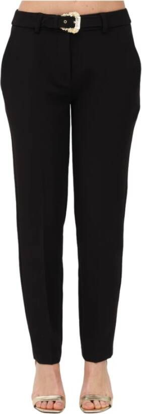 Versace Jeans Couture Stijlvolle cropped broek voor vrouwen Black Dames