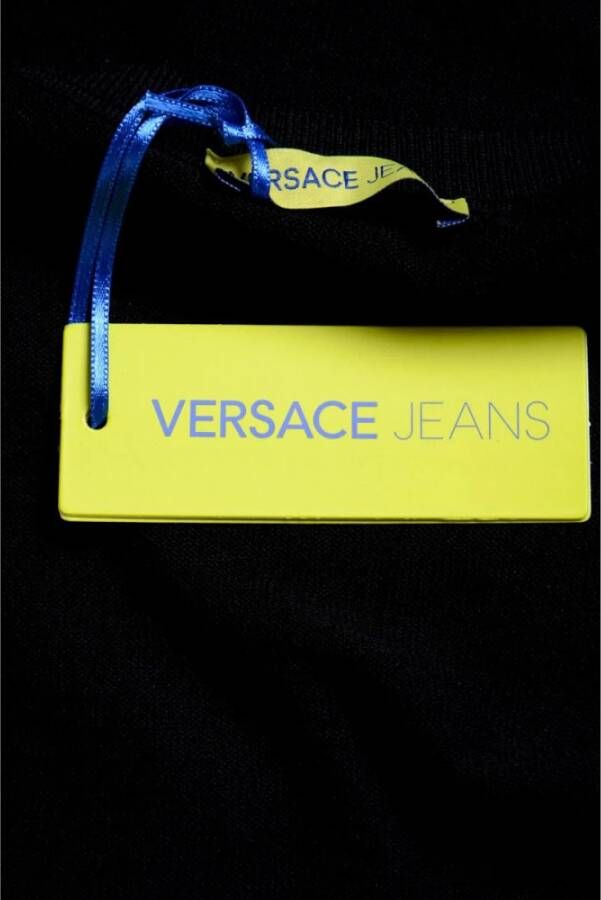 Versace Jeans Couture Stijlvolle Gebreide Crewneck Blouse Black Heren