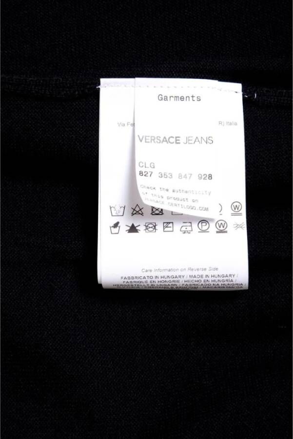 Versace Jeans Couture Stijlvolle Gebreide Crewneck Blouse Black Heren