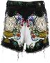 Versace Jeans Couture Hooggetailleerde Multicolor Denim Shorts voor Dames Multicolor Dames - Thumbnail 3