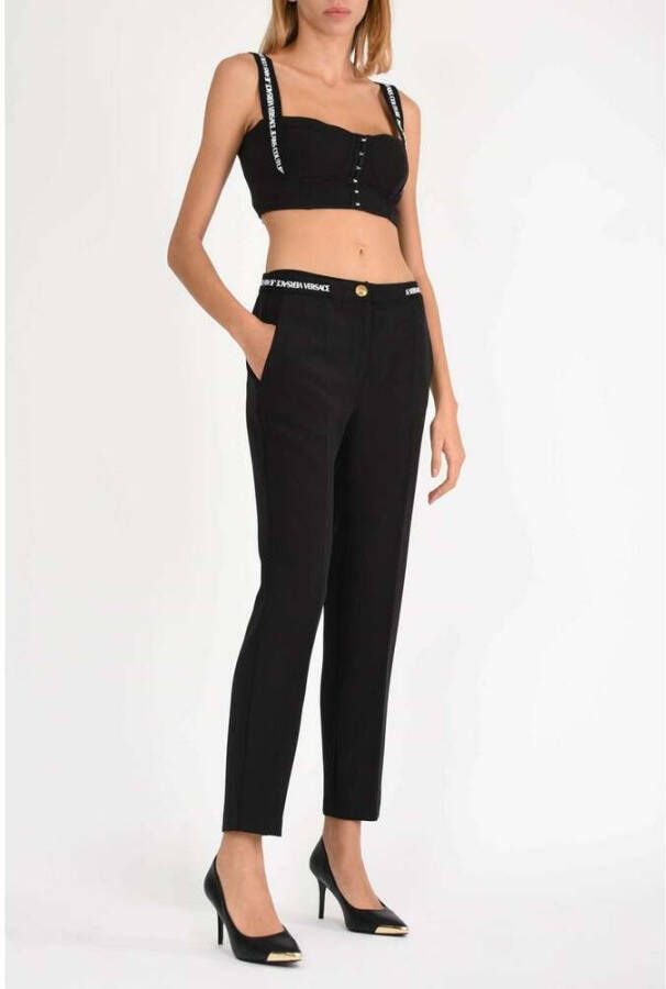 Versace Jeans Couture Rechte broek Zwart Dames