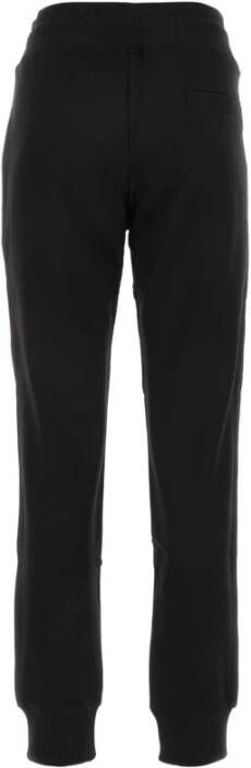 Versace Jeans Couture Zwarte katoenen joggers Stijlvol en comfortabel Zwart Dames