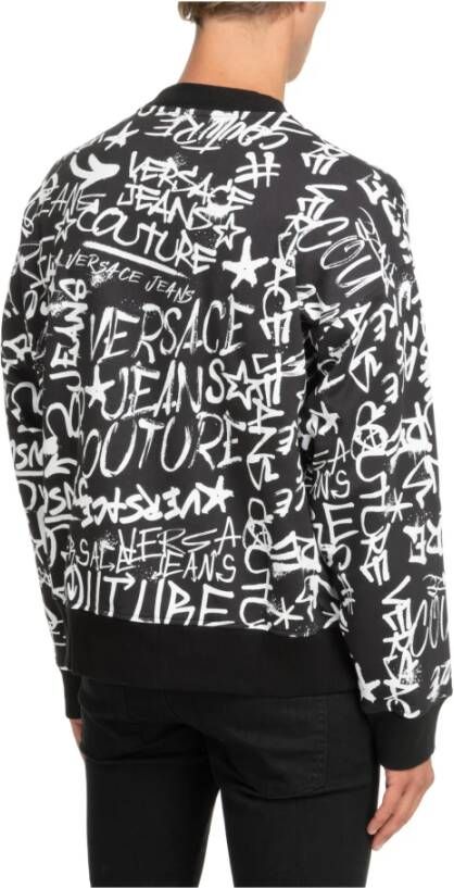 Versace Jeans Couture Logo Multikleur Sweatshirt Zwart Heren