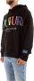 Versace Jeans Couture Zwarte Heren Hoodie met Multicolor Logo Print Black Heren - Thumbnail 2