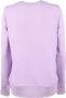 Versace Jeans Couture Logo Print Sweatshirt Purple Dames - Thumbnail 3