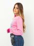 Versace Jeans Couture Roze Sweaters voor Vrouwen Pink Dames - Thumbnail 6