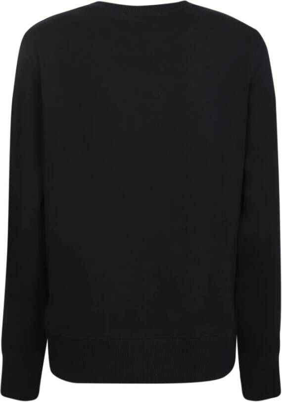 Versace Jeans Couture Zwart Sweatshirt met Reliëflogo Zwart Dames