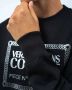 Versace Jeans Couture Zwarte Katoenen Sweatshirt voor Heren Black Heren - Thumbnail 4
