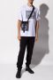 Versace Jeans Couture Wit Crewneck T-Shirt met Gedurfd Grafisch Print White Heren - Thumbnail 2