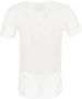 Versace Jeans Couture Witte Crewneck T-shirts en Polos met Logo Print White Dames - Thumbnail 3