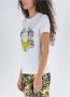 Versace Jeans Couture V-Emblem Garden Print T-shirt White Dames - Thumbnail 9