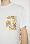 Versace Jeans Couture T-shirt girocollo con tasca e logo stampato uomo 73Gah6R0-Js099 Bianco Oro Wit Heren - Thumbnail 11