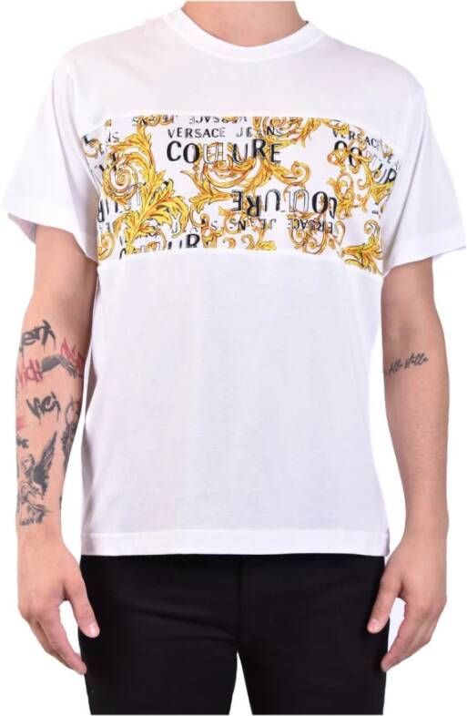 Versace Jeans Couture T-Shirts Wit Heren