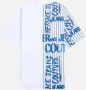 Versace Jeans Couture Wit en Blauw Grafisch Print T-shirt White Heren - Thumbnail 6