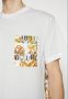 Versace Jeans Couture T-shirt girocollo con tasca e logo stampato uomo 73Gah6R0-Js099 Bianco Oro Wit Heren - Thumbnail 3