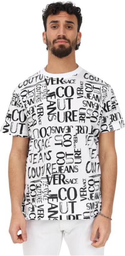 Versace Jeans Couture T-Shirts Wit Heren