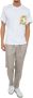 Versace Jeans Couture T-shirt girocollo con tasca e logo stampato uomo 73Gah6R0-Js099 Bianco Oro Wit Heren - Thumbnail 8