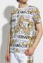 Versace Jeans Couture Christer T-shirt met barokke print en Men`s 73GAH6S0-JS099 Gold Logo Wit Heren - Thumbnail 13