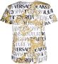Versace Jeans Couture Barok Logo Print T-Shirt voor Heren White Heren - Thumbnail 2