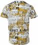 Versace Jeans Couture Christer T-shirt met barokke print en Men`s 73GAH6S0-JS099 Gold Logo Wit Heren - Thumbnail 12