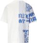 Versace Jeans Couture Wit en Blauw Grafisch Print T-shirt White Heren - Thumbnail 4