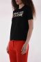 Versace Jeans Couture Iconisch Designer T-Shirt voor Vrouwen Black Dames - Thumbnail 4